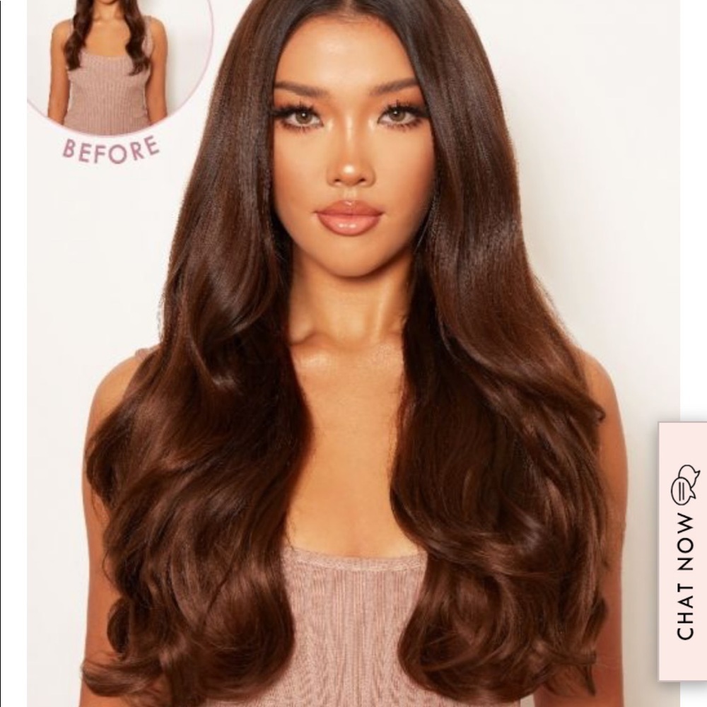 5 PIECE BLOW DRY WAVY CLIP IN HAIR EXTENSIONS - Picture 2 of 6